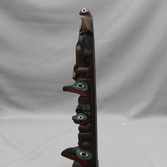 Vintage Resin Totem Pole - 4 totems by Boma - Cast Piece - Picture 7 of 10